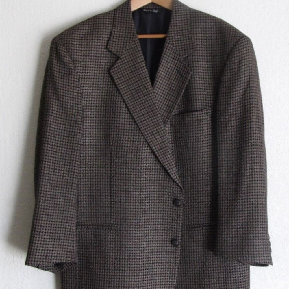 Vito Rufolo-Lessona Men's Silk Wool Suit Jacket 50